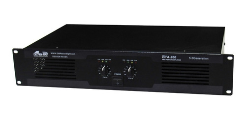 Potencia Gbr Bta200 Stereo 600w Pico 300w Rms Envio Gratis