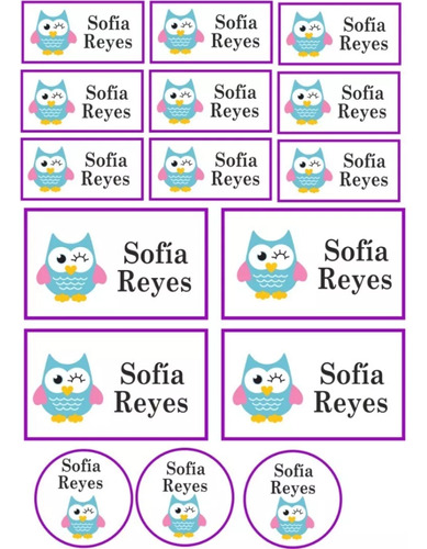 Etiquetas Escolares Personalizadas Utiles Colegio Stickers