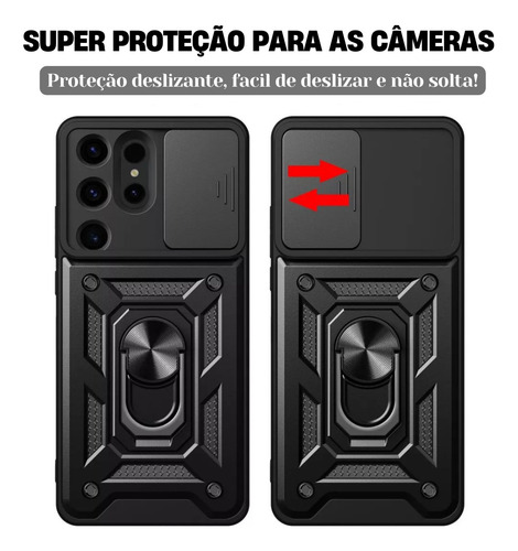 Capa Capinha Armadura Ring Luxo P/ Samsung Galaxy S22 Ultra
