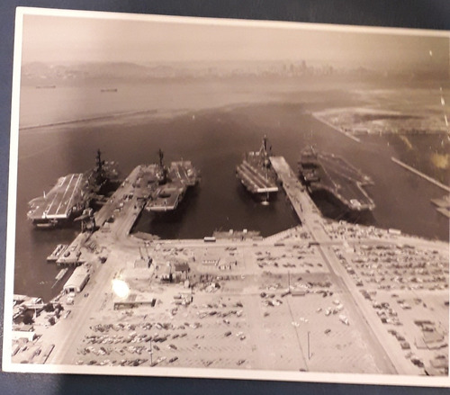 Foto Original Oficial Us Navy Portaviones Alameda California
