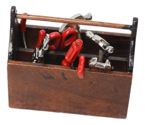 Caja De Herramientas De Reparación En Miniatura A Escala