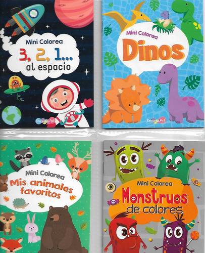 Paquete De 20 Mini Libros Para Colorear. 