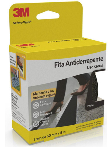 Fita Antiderrapante Safety Walk Cinza 3m 50mmx5m