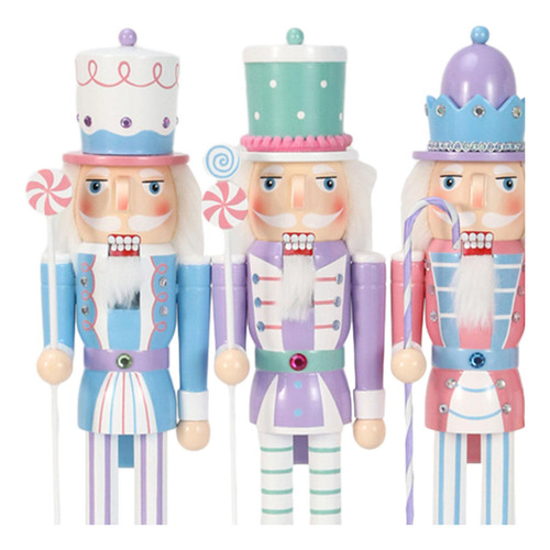 4 Uds. Marionetas De Adornos De Cascanueces De Navidad M