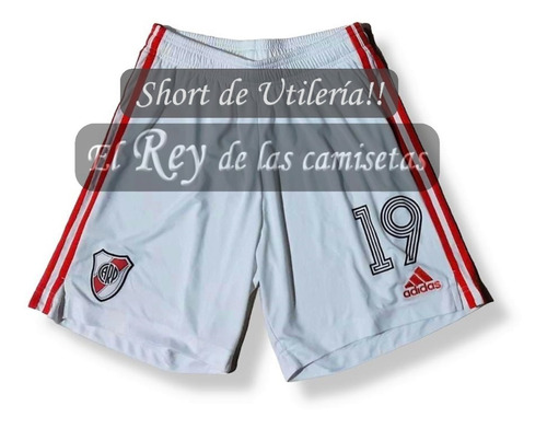 Short D River Plate adidas 100% Utileria Usado X Borre Unico