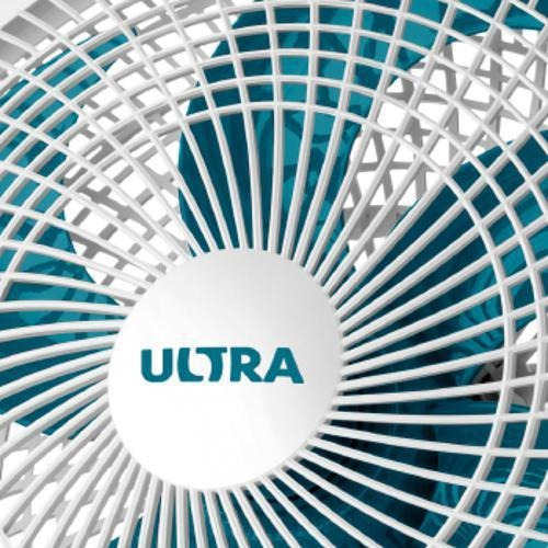 Ventilador de mesa Ultra V-30-6P branco com 6 pás cor azul-petróleo, 30 cm de diâmetro 220 V