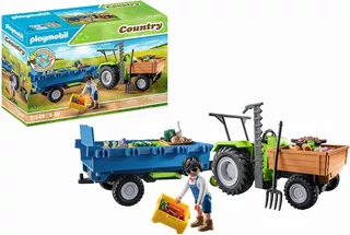 Playmobil Country 71249 Tractor Con Remolque Incl.