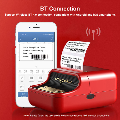 Impresora De Etiquetas Bt Price Para Imprimir Nombres Térmic