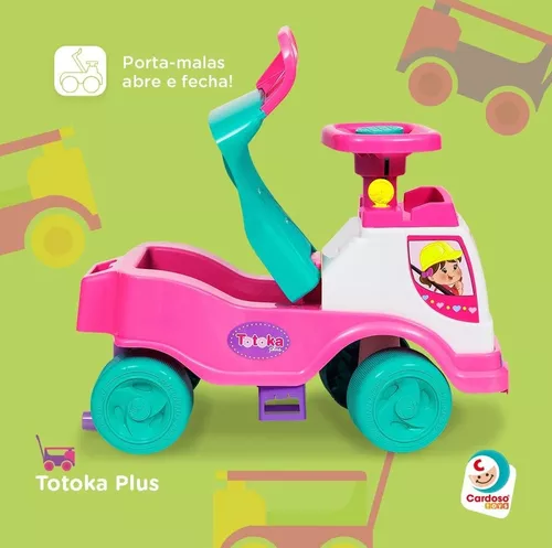 Totoka Plus P/ Menino Bebê Infantil Carrinho Motoca Velotrol no Shoptime