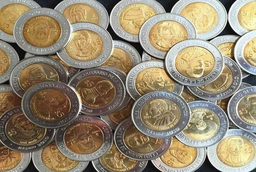 Colección Completa De 37 Monedas De 5 Pesos Conmemorativas
