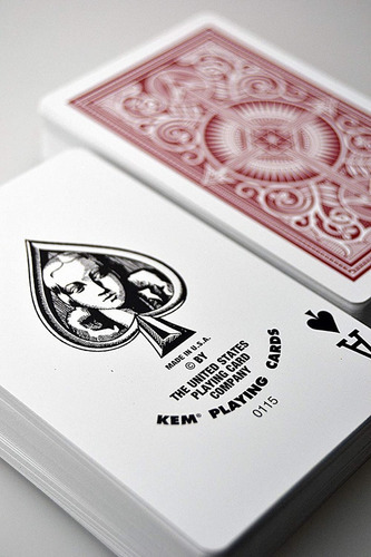 Kem 2 Mazos Barajas Para Poker Naipes Con Índice Estandar