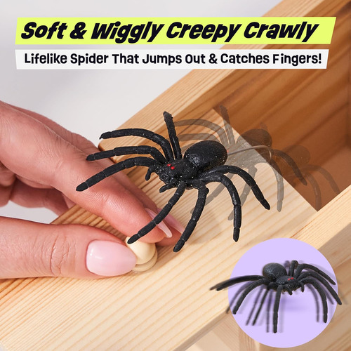 La Original Caja De Bromas Araña - Divertida Caja De Made...
