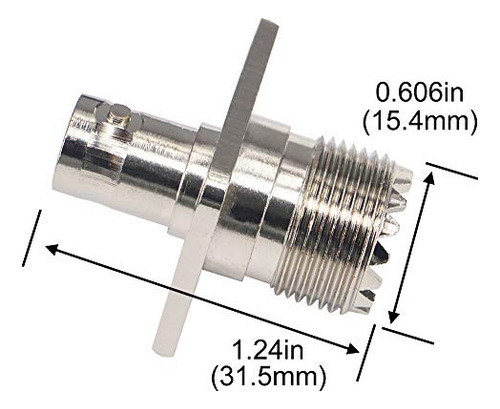 Pack De 2 Adaptadores Coaxiales Bnc A Uhf So239