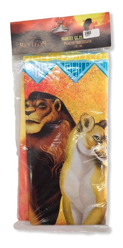 Mantel Del Rey León Decoración Para Fiesta Selva Animales Desechable Disney