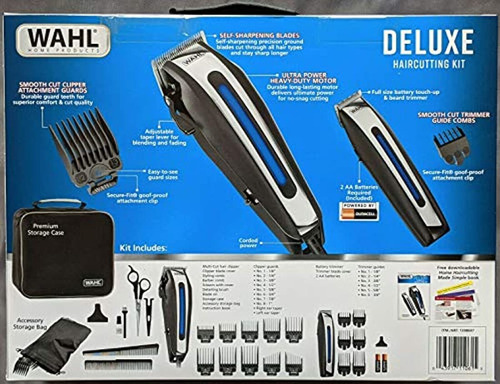 Wahl Deluxe Kit De Corte De Pelo Completo De 29 Piezas Con R