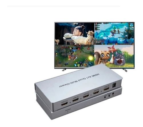 Multi Viewer Switch Hdmi 4x1 1080p High Multiviewe