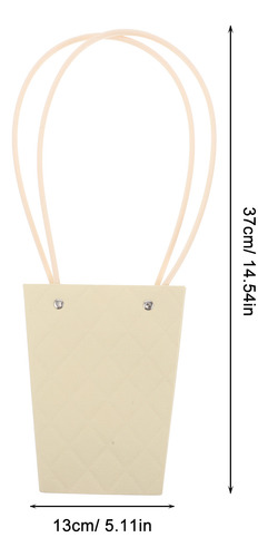 10 Bolsas De Ramo De Flores Con Asa Para Arreglos Florales