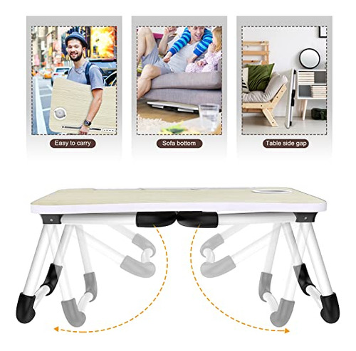 Zapuno Laptop Lap Desk, Bandeja De Mesa Plegable Para Laptop