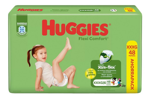 Huggies Flexi Comfort Xxxg X 48 Unidades ( Talle 6 )