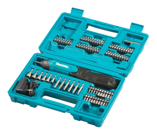 Imagem 1 de 3 de Parafusadeira A Bateria Bivolt Df001dw Makita Kit 81 Peças