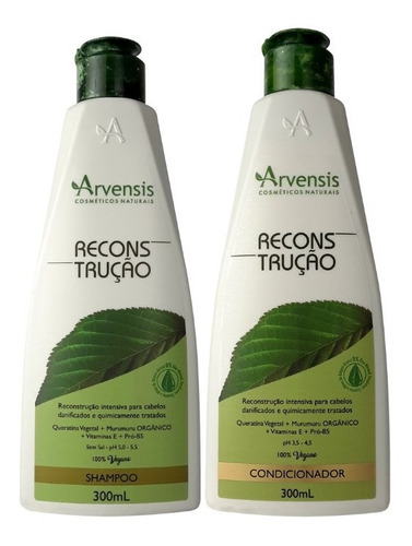 Kit Arvensis Reconstrução Shampoo + Condicionador 300ml