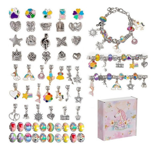 Pulsera De Cuentas Sueltas De Cristal Para Niños 1