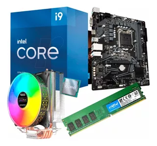 Kit Core I9 11900kf + Gigabyte H510 16gb Ram Cooler Rgb