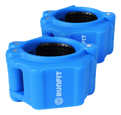 Par De Collarines Seguros Para Barra - Runfit Color Azul