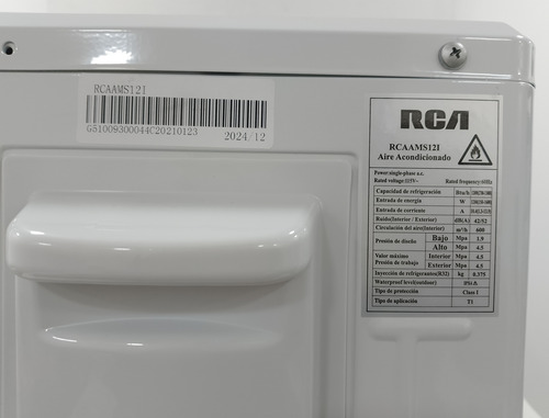 Minisplit Aire Acondicionado Inverter Rca Rcaams121 Frío 1 T