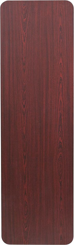 Mesa De Entrenamiento Plegable De Caoba Laminada De Alt...