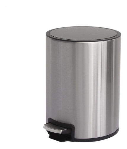 Lixeira Com Pedal Em Aço Inox Com Fechamento Suave