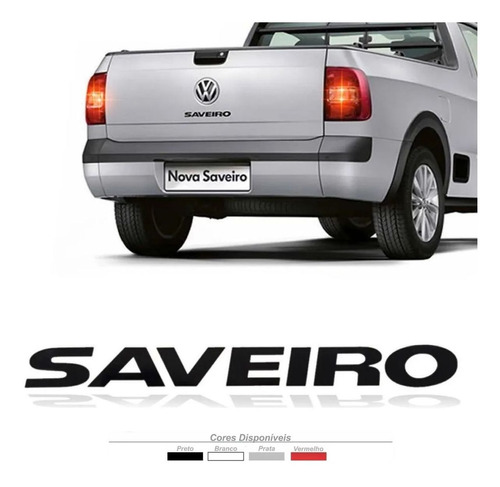 Adesivo Emblema Tampa Traseiro Vw Saveiro 2013 2014 2015