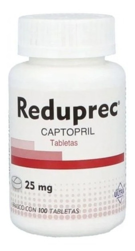 Captopril Reduprec 25mg Con 100 Tabletas