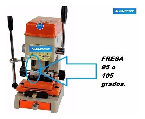 Imagen 4 de 9 de Fresa Repuesto Maquina Copiadora Llave Multipunto 95 Grados
