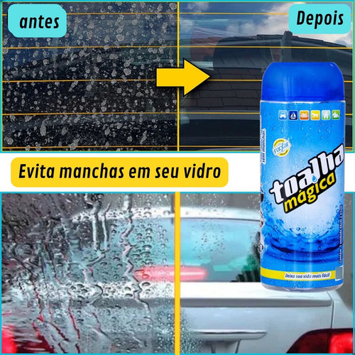 Espuma E Toalha Mágica Limpa Estofado Seca Vidro Espelho Car