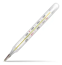 Comprar Termometro Oral De Vidrio Mercurio Salud Temperatura 42celc