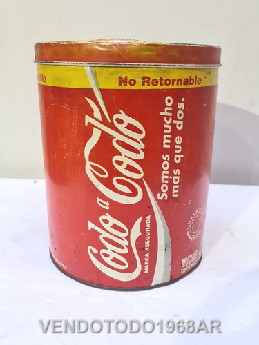 Antigua Lata De Codo A Codo Símil Coca Cola Vintage + Envíos