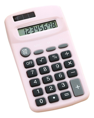 Mini Calculadora Linda Pantalla De 8 Dígitos Solar Y Batería