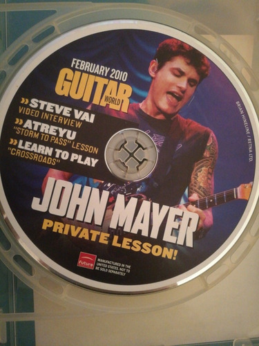 John Mayer Private Lesson Steve Vai Bonamassa Dvd Original