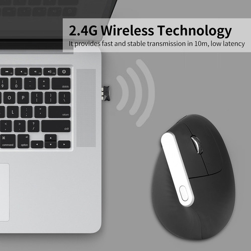 Ratones Ergonómicos Inalámbricos Ópticos Verticales De 6 Tec