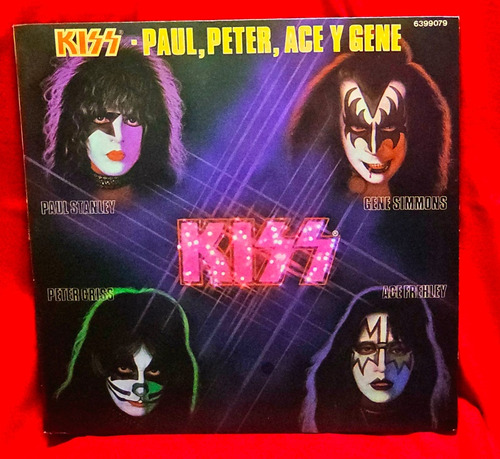 Kiss Vinilo Solistas Paul Peter Ace Gene Impecable Único 