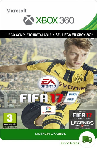 Fifa 17 Xbox 360 Original Digital Licencia