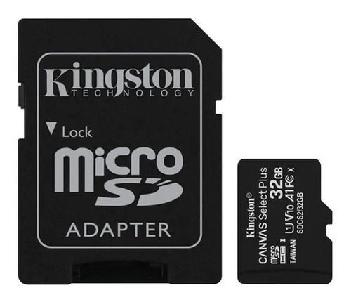 Imagem 1 de 2 de Cartão Micro Sd Kingston Canvas Select Plus 32gb Casse 10