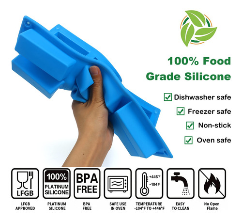 Molde De Silicona Para Barra De Granola, 3 Piezas