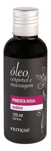  Óleo De Massagem Corporal Aroma Pimenta Rosa 120ml