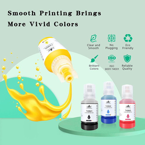 L&c T49m Ink Autofill Sublimation Ink For Epson Surecolor F1