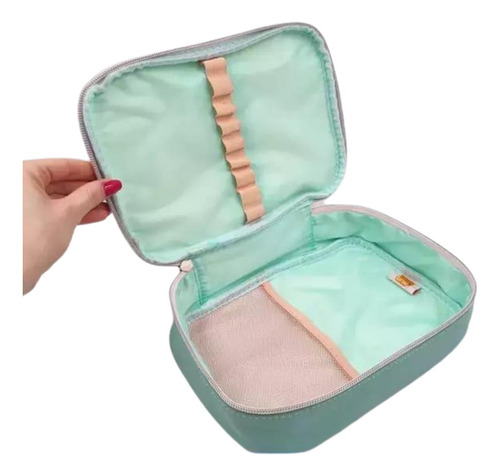 Cartuchera Estampada Con Pompom Cierre 1 Brw