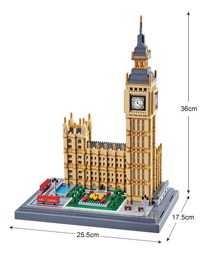 Klmei Real Big Ben Micro Juego De Bloques De Construcción De
