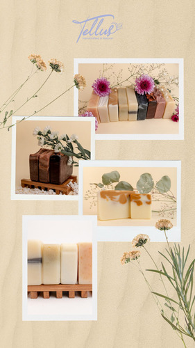Imagen 3 de 3 de Jabón Natural Artesanal Viajero Bolsa Reutilizable Kit 4 Pzs