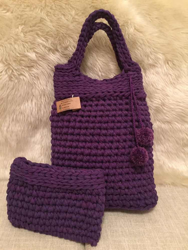 Cartera Bolso Neceser Tejido Artesanal Abanic